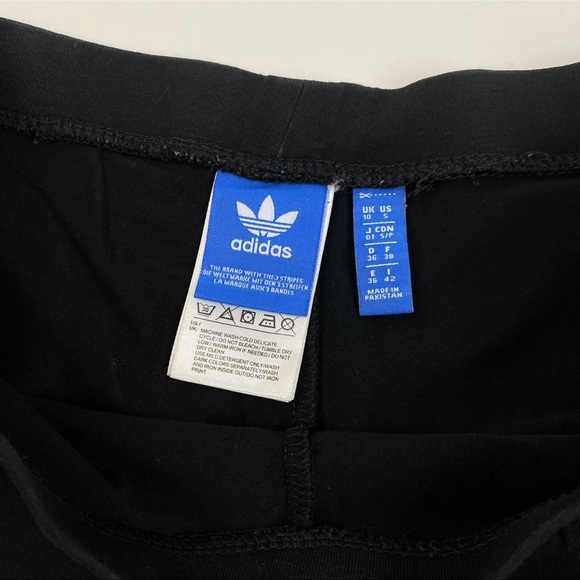 Adidas leggings with trefoil detailing on leg size S - Picture 3 of 4